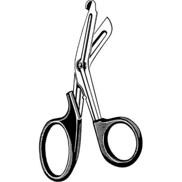 Sklar Instruments Scissors Multi-Cut Utility Merit 7-1/2" Blunt/Blunt Serrated Angled Ss/Plstc Ea - 97-105