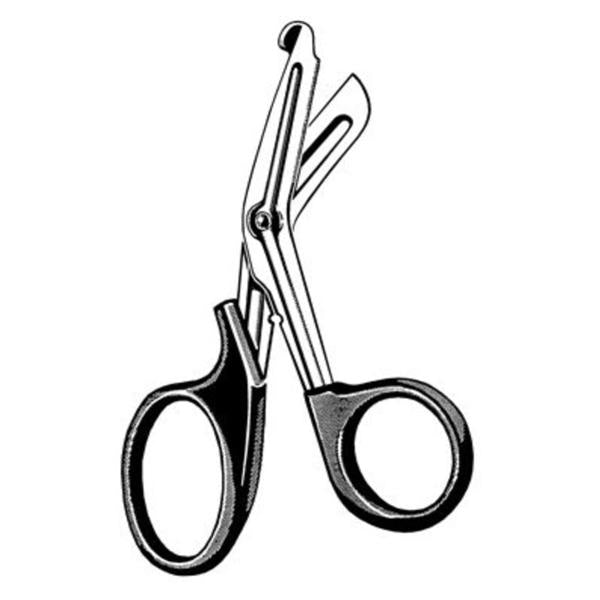Sklar Instruments Scissors Multi-Cut Utility Merit 7-1/2" Blunt/Blunt Serrated Angled Ss/Plstc Ea - 97-109