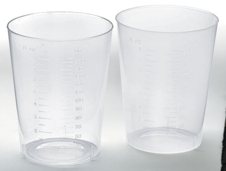 Medline - Graduated Drinking Cup 9 oz. Clear Plastic Disposable - DYND80450