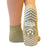 Pillow Paws - Slipper Socks X-Large Tan Ankle High - 1097