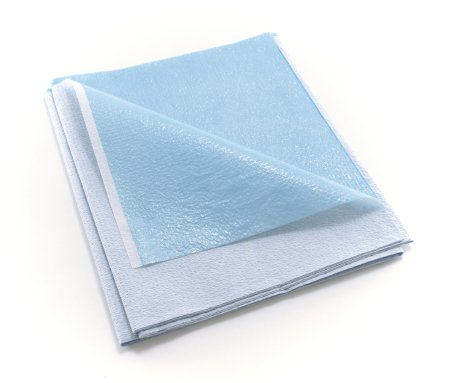 McKesson McKesson Stretcher Sheet Flat 40 W X 72 L Inch Blue Tissue / Poly Disposable - 18-927