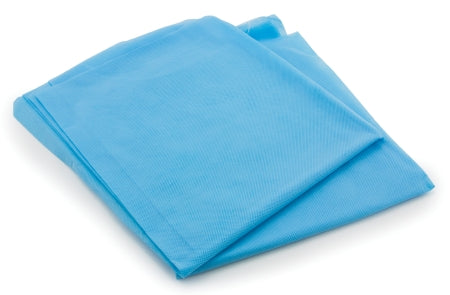 McKesson McKesson Stretcher Sheet Fitted 25 W X 72 L Inch Blue Nonwoven Fabric Disposable - 18-960