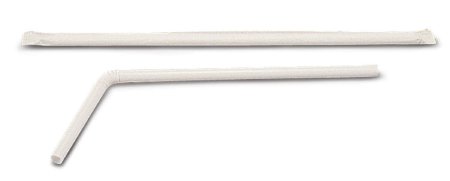 Medline Industries - Flexible Drinking Straw 7-3/4 Inch Length Individually Wrapped - NON02315