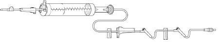 Baxter Interlink Administration Set 60 Drops / mL Drip Rate 105 Inch Tubing 2 Ports - 2C7564