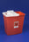 Cardinal SharpSafety Sharps Container 1-Piece 18-3/4 H X 18-1/4 W X 12-3/4 D Inch 12 Gallon Red Vertical Entry Sliding Lid - 8935