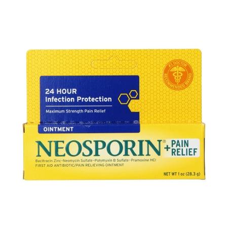 Neosporin + Pain Relief - First Aid Antibiotic with Pain Relief Ointment 1 oz. Tube - 00501370401