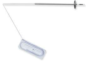 Covidien Surgidac Suture with Needle Nonabsorbable Uncoated Blue Suture Braided Polyester Size 0 48 Inch Suture 1-Needle 23 mm Length Ski Ski Taper Point Needle - EDW52