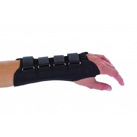 ProCare - Wrist Support Aluminum / Cotton / Flannel / Suede Right Hand Black Small - 79-87003