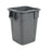 Rubbermaid Can Trash Brute Resin 40Gal No Lid Nesting Handles Gray Square Each - FG353600GRAY