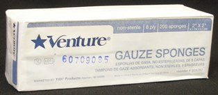 Tidi Products Venture Gauze Sponge Gauze 12-Ply 2 X 2 Inch Square NonSterile - 908294