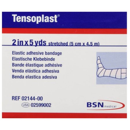 Tensoplast - Elastic Adhesive Bandage 2 Inch X 5 Yard Medium Compression No Closure Tan NonSterile - 02599002