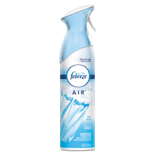 Lagasse Febreze AIR Air Freshener Alcohol Based Liquid 8.8 oz. Can Linen and Sky Scent - PGC96256EA