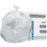 Heritage - Trash Bag 30 gal. Natural HDPE 8 Mic. 30 X 37 Inch Star Seal Bottom Flat Pack - HERZ6037LNR01