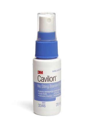 3M Cavilon Barrier Film 28 mL Spray, No Sting, Alcohol Free, Sterile, Fast-drying, Non-sticky, Hypoallergenic, Non-cytotoxic - 3346