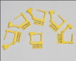 Waterloo Industries Tamper Evident Locking Tag Snap-Lock Yellow Plastic - PS-100