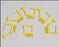 Waterloo Industries Tamper Evident Locking Tag Snap-Lock Yellow Plastic - PS-100