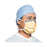 FluidShield - Surgical Mask with Eye Shield Anti-fog Foam Pleated Tie Closure One Size Fits Most Orange NonSterile ASTM Level 3 Adult - 48247