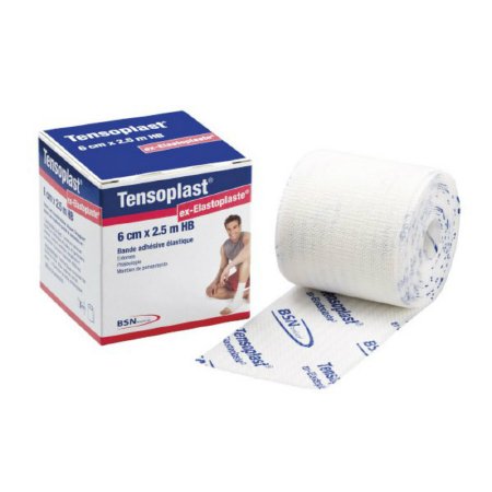 BSN Medical Tensoplast Elastic Adhesive Bandage 3 Inch X 5 Yard Medium Compression No Closure White NonSterile - 2595002