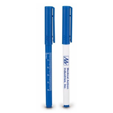 Medical Action Industries - Surgical Skin Marker Gentian Violet Standard Tip Coated Ruler Sterile - 130