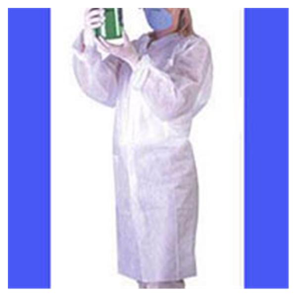 Sunrise Industries Jacket Lab Spunbonded Polypropylene Unisex White Small 3 Pockets 30/Ca - T3700-55-SM