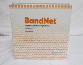 BandNet - Elastic Net Retainer Dressing Tubular Poly-Covered Nylon / Rubber 50 Yard Length Size 9 White Large Axilla / Abdomen / Chest NonSterile - BA5009
