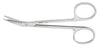 Miltex - Stitch Scissors 4-1/2 Inch Length OR Grade German Stainless Steel NonSterile Finger Ring Handle Angled Blade Blunt Tip / Blunt Tip - 9-108
