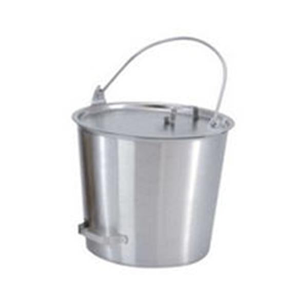 Medegen Medical Products, Lid Bucket Stainless Steel Hook-On Lid Silver Each - 58030