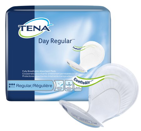 Essity HMS North America Inc TENA Day Regular Bladder Control Pad Moderate Absorbency Dry-Fast Core One Size Fits Most Unisex Disposable - 62418