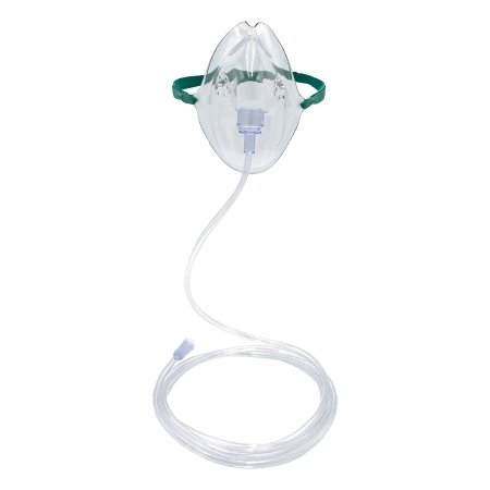 Salter Labs - Oxygen Mask Elongated Style Adult One Size Fits Most Adjustable Head Strap - 8110-7-50