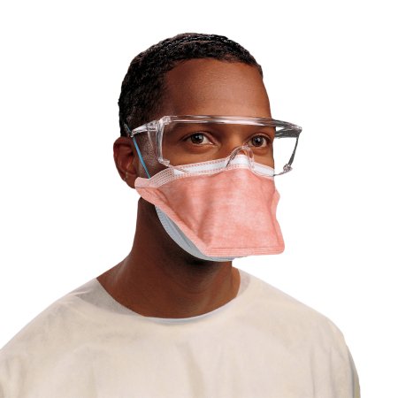 FluidShield - Particulate Respirator / Surgical Mask Medical N95 Flat Fold Elastic Strap One Size Fits Most Orange NonSterile ASTM Level 3 Adult - 46727