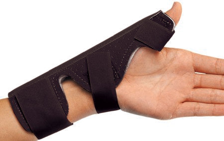 DJO ProCare Thumb Splint PROCARE Wrist Strap Aluminum / Suede Left or Right Hand Beige One Size Fits Most - 79-92170