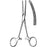 Sklar - Hemostatic Forceps Rochester-Carmalt 6-1/4 Inch Length Surgical Grade Stainless Steel NonSterile Ratchet Lock Finger Ring Handle Curved Serrated Tip - 17-1162