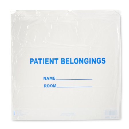 DawnMist - Patient Belongings Bag 20 X 20 Inch Polyethylene Drawstring Closure White - DSPB01