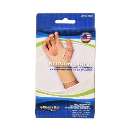 Scott Specialties - Wrist Support Cotton / Elastic Left or Right Hand Beige Small - 1361 BEI SM