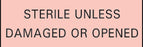 CS-2 - Pre-Printed Label Advisory Label Pink / White Sterile Unless Damaged Or Opened Black Sterilization Label 5/8 X 15/16 Inch - CS-VS