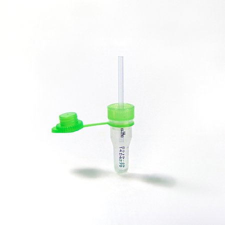 Ram Scientific Safe-T-Fill Capillary Blood Collection Tube Plasma Tube Lithium Heparin Additive 1.1 mm Diameter 125 µL Green Attached Cap Plastic Tube - 76101