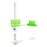 Safe-T-Fill - Capillary Blood Collection Tube Plasma Tube Lithium Heparin Additive 1.1 mm Diameter 125 µL Green Pierceable Attached Cap Plastic Tube - 076101