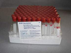 Becton Dickinson BD Vacutainer Venous Blood Collection Tube Serum Tube Plain 16 X 100 mm 10 mL Red Conventional Closure Glass Tube - 366430