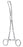 Miltex Miltex Vulsellum Forceps Kelly 9-1/4 Inch OR Grade Stainless Steel (German) NonSterile Ratchet Lock Finger Ring Handle Curved - 30-998