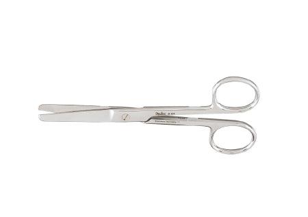 Miltex - Operating Scissors 5 Inch Length OR Grade German Stainless Steel NonSterile Finger Ring Handle Straight Blade Blunt Tip / Blunt Tip - 5-24