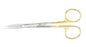 Miltex Miltex Carb-N-Sert Operating Scissors Goldman-Fox 5 Inch Length OR Grade Stainless Steel (German) / Tungsten Carbide NonSterile Finger Ring Handle Curved Blade Sharp/Sharp - 5-320TC