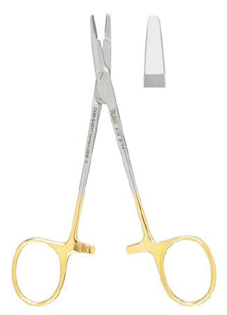 Integra Lifesciences - Needle Holder 4-3/4 Inch Length Smooth Jaw Finger Ring Handle - 8-14A