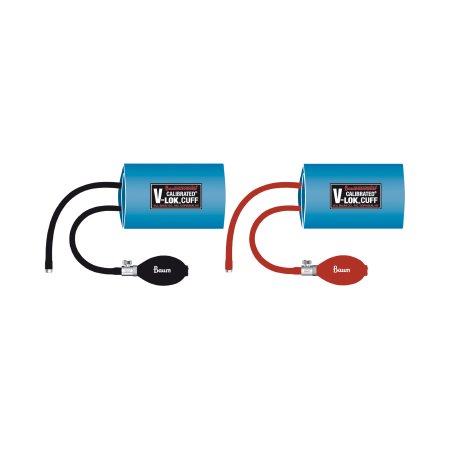 Calibrated V-Lok - Blood Pressure Cuff and Bulb Adult Arm Medium Cuff 25 - 35 cm Polyester Cuff - 1820