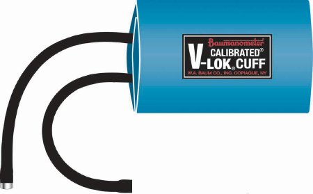 Calibrated V-Lok - Blood Pressure Cuff Adult Arm Large Cuff 33 - 47 cm Polyester Cuff - 1869