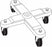 Stand By - 4-Wheel Base 2-1D2 Inch Caster, With Handle - 2240