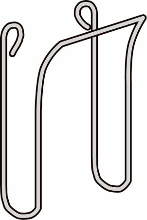 W.A. Baum - Wall Clip 2-7D8 X 4 X 2 Inch, Stainless Steel Inflation System - 2421