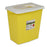 SharpSafety - Chemotherapy Waste Container 26 H X 12-3/4 D X 18-1/4 W Inch 18 Gallon Yellow Base / White Lid Vertical Entry Gasketed Sliding Lid - 8939