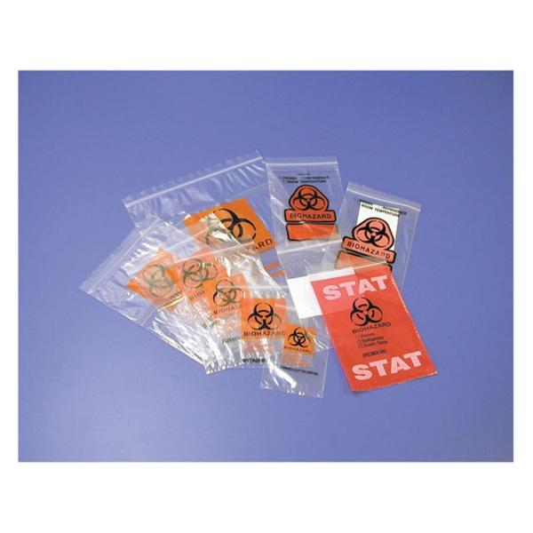 Fisher Scientific Co. Bag Transport Fisherbrand 8X10" Zipper Closure W/ Dcmnt Pch Pp Clr Symbl 1000/Ca - 180008