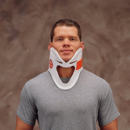 Deroyal Extrication Cervical Collar  Preformed Adult Regular One-Piece / Trachea Opening 3 Inch Height 11 To 23 Inch Neck Circumference - 1044-84