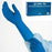 Tidi Products P2 SafetyPlus Exam Glove Small NonSterile Latex Extended Cuff Length Textured Fingertips Blue Not Chemo Approved - BS0450-1